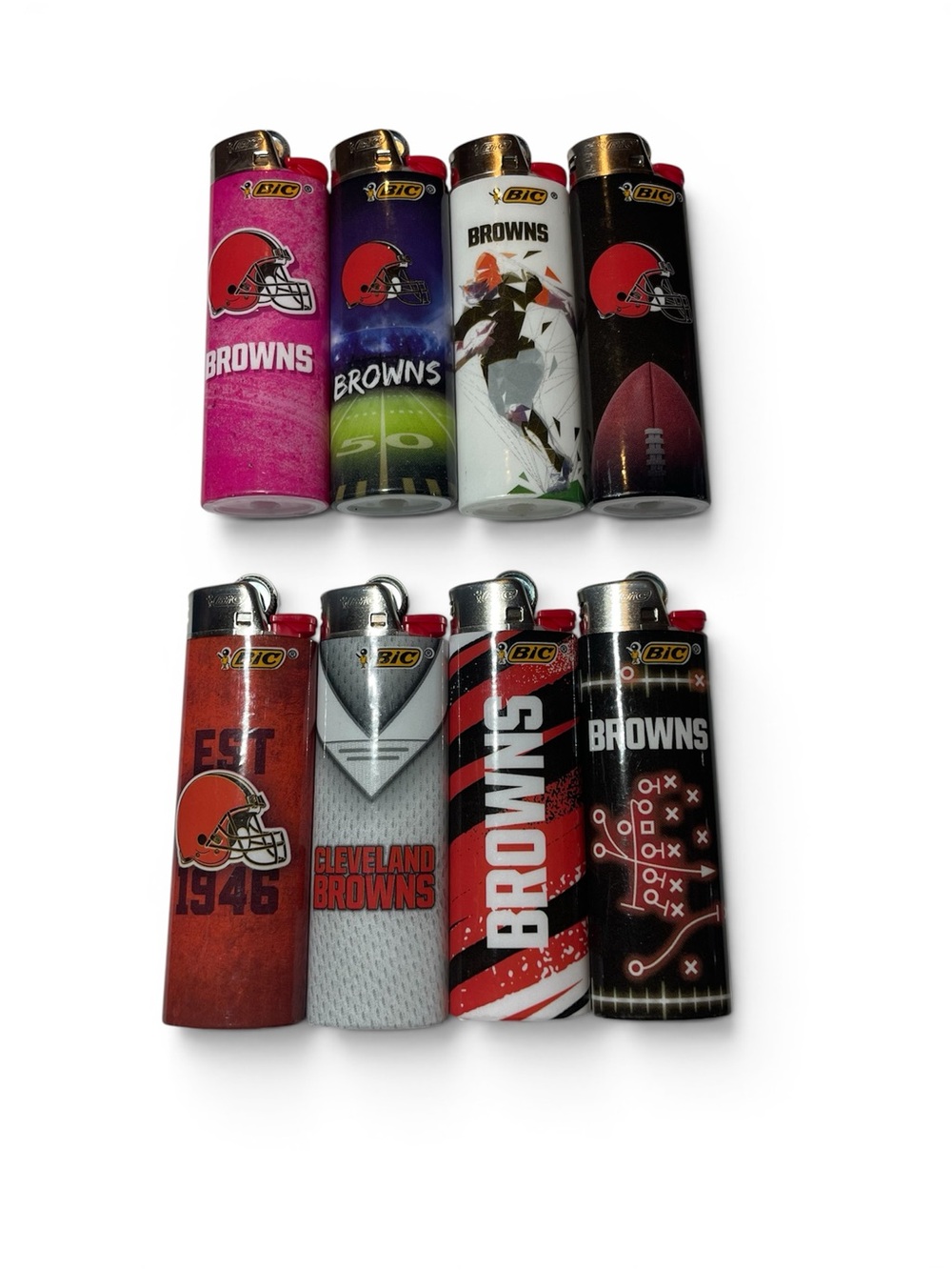 Cleveland Browns Collectible Lighte r Bundle – Set of 8